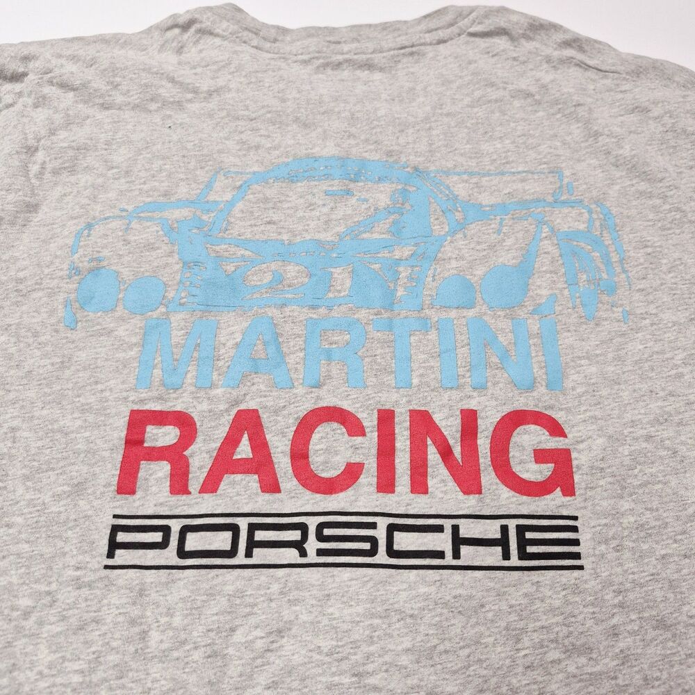Porsche Drivers Selection Martini Racing Portugal M Grey Graphic Tee NWOT